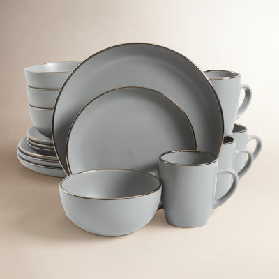 Gibson Home Rockaway Round Stoneware Dinnerware