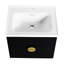 Meuble-lavabo mural 24 po avec lavabo Obinna, pour petite salle de bain