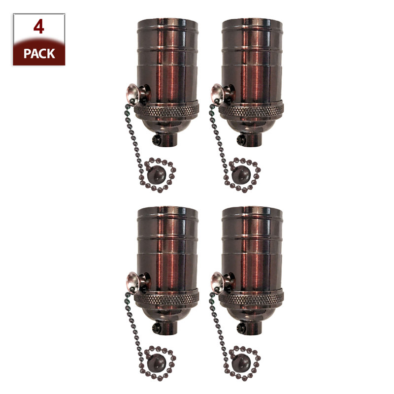 Pull Chain Lamp Socket Lighting Kit, Oil Rubbed Bronze