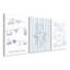 3 Piece Wrapped Canvas Wall Art