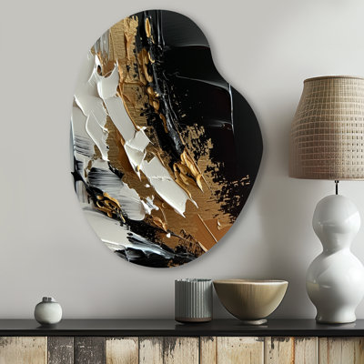 Cecile - Abstract Pear Shape Assymterical Metal Wall Art