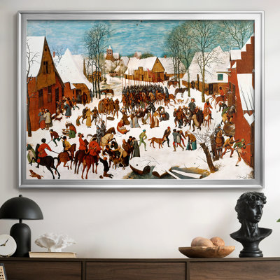 «Massacre of the Innocents» par Peter Bruegel l'Ancien, toile tendue avec châssis-c. 1565-1567