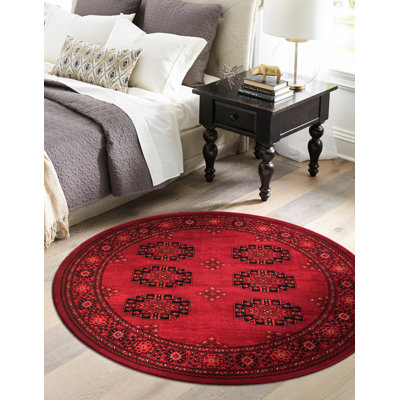 Amro Oriental Red Area Rug