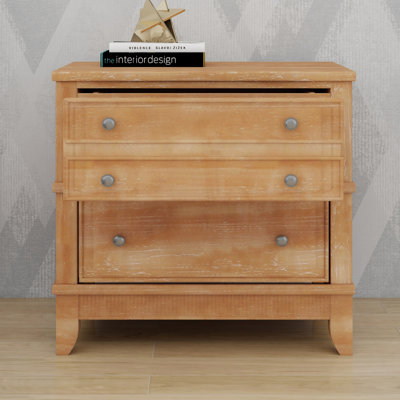 Hazel  3-Drawer Side Table, Functional for Living Room, Hallway and Entryway