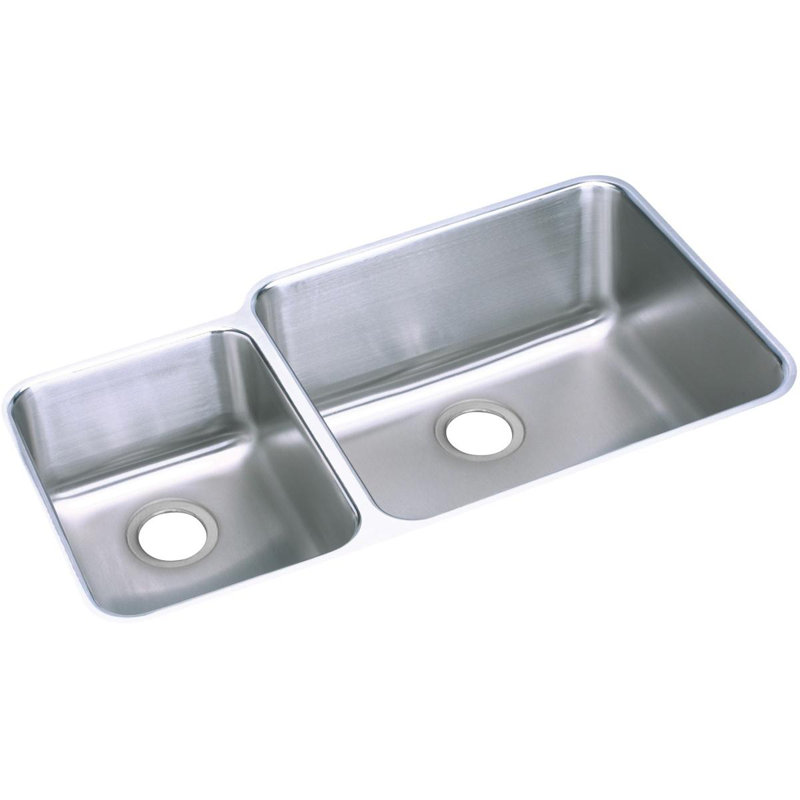 Évier de cuisine à double cuve encastrable L 35,25 po x l 20,5 po Lustertone