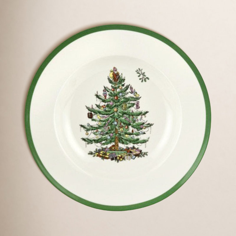 Spode Christmas Tree Soup Plate 9"