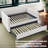 Mid-Century Upholstered Daybed With Pull-Out Trundle - Button-Tufted Sofa Bed For Living Room & Guest Space-1055819637-1055819639