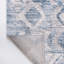Tapis bleu à motif géométrique-254565688