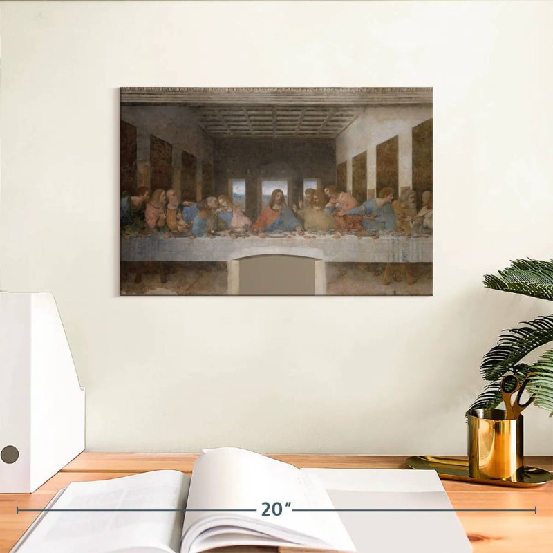 Adella la Cène 1495-98, H 8 po x l 12 po