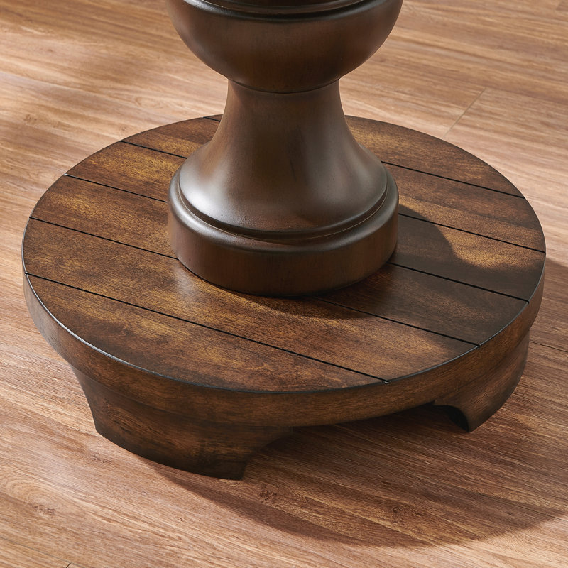 Round Pedestal End Table
