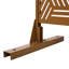 Écran d'intimité autoportant 76 po H48 po - Métal pour le jardin. Design élégant.-122460659