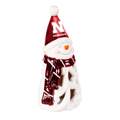 Statuaire à DEL bonhomme de neige de l'Université du Nebraska, 8 po