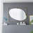 Iron Frame Vertical Oval Mirror