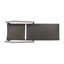 Chaise longue en bois et osier Hampton