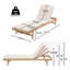 Chaise longue avec coussin Mallacia