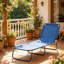 Chaise de bronzage Sun avec tissu Oxford respirant
