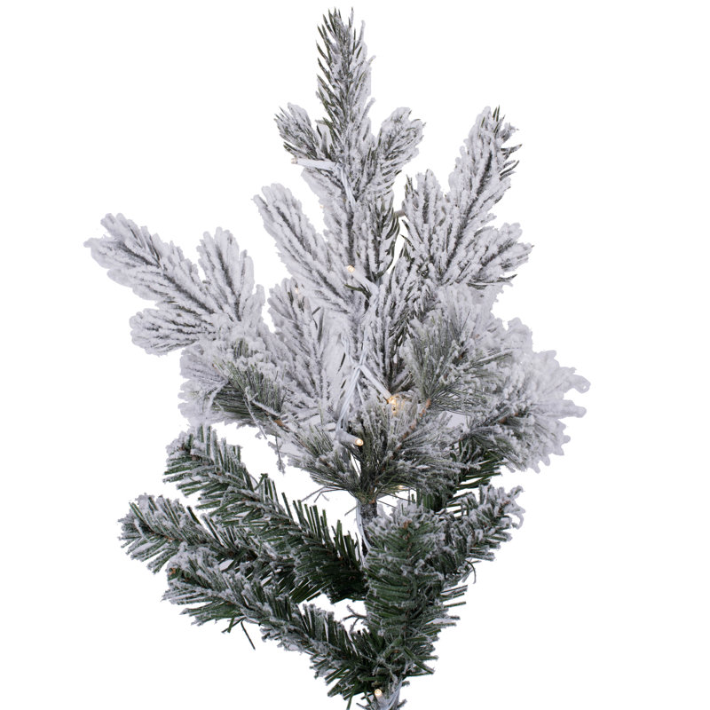 Kiana Lighted Artificial Pine Christmas Tree, 7.5' H
