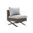 Canapé modulaire de patio avec coussins Boydston