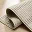 Tapis d'entrée à motif géométrique crème / beige 3 pi x 5 pi (2 pi 7 po x 4 pi 11 po) Branch Branch Hunter-1942837128