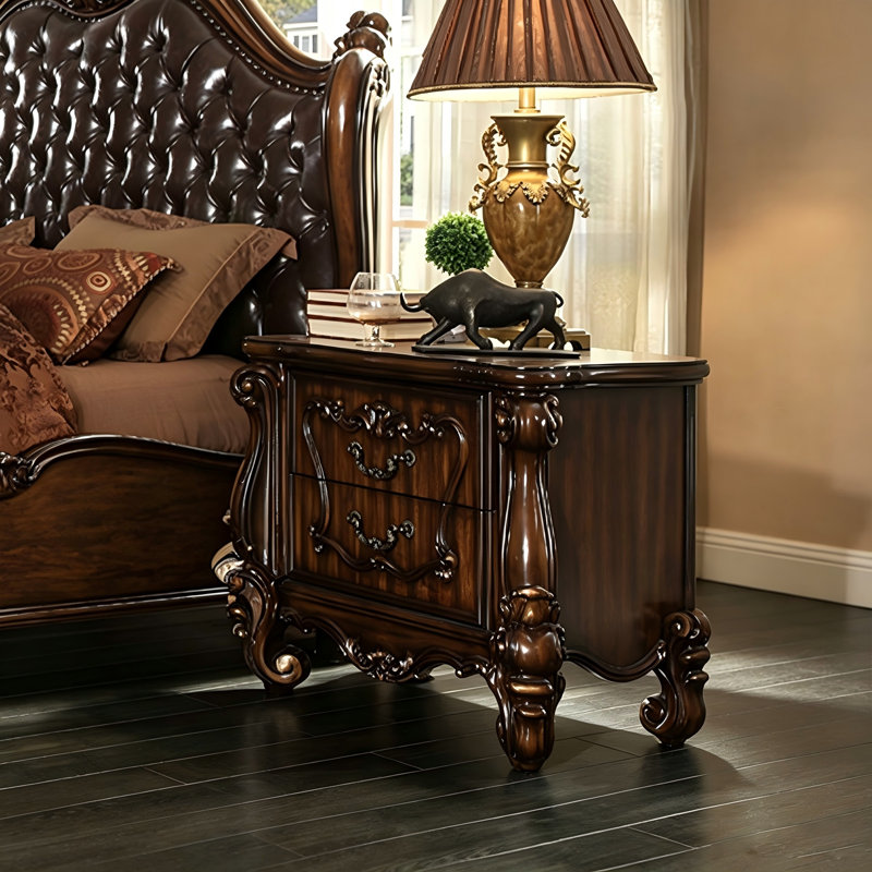 Simple table de chevet noire