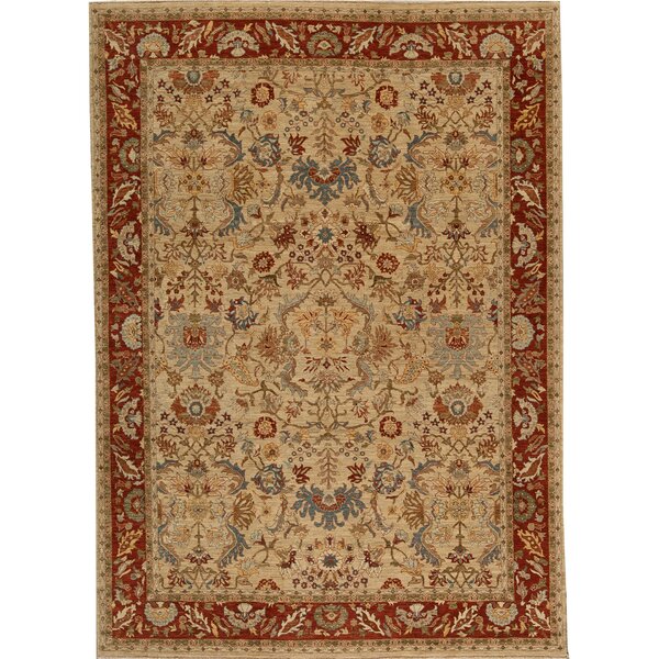 Bokara Rug Co., Inc. Hand-Knotted High-Quality Camel and Red Area Rug ...