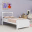 Lit plateforme simple en bois avec tête de lit et lattes-1518401156