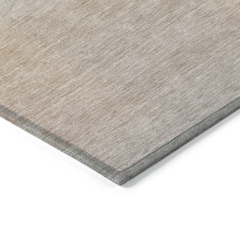 Tapis intérieur / extérieur lavable à la machine Sky Xhevrie, Rectangle 10 pi x 14 pi