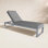 Granham 83'' Outdoor Powder Coated Aluminum Chaise Lounge