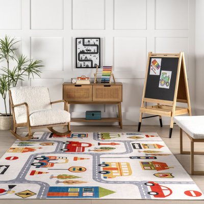  Lettie SplashGuard Machine Washable Area Rug