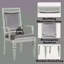 Ensemble de 2 fauteuils en tissu et finition platine Maverick