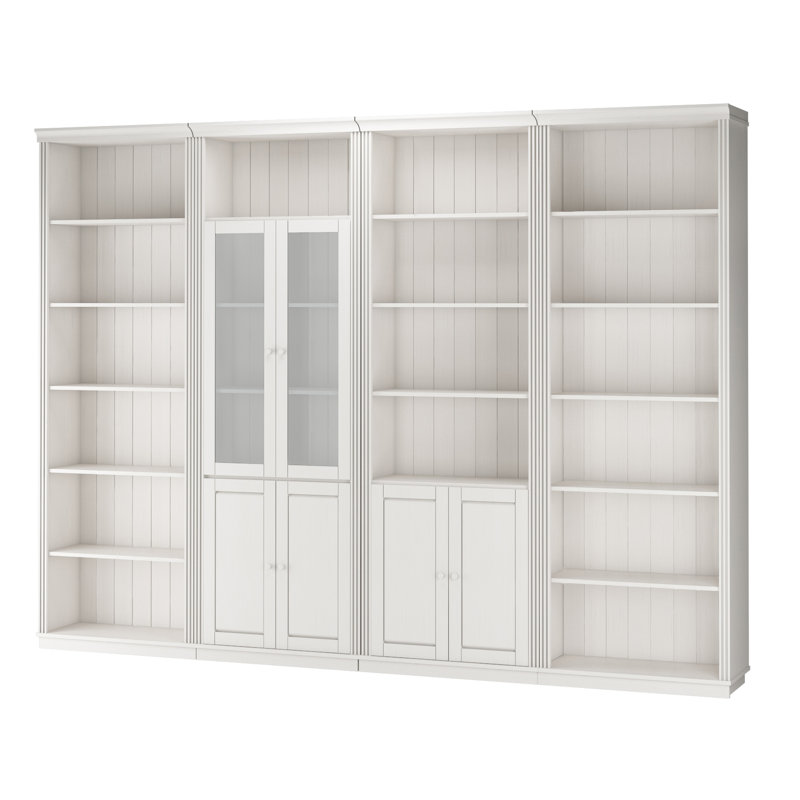 Fieldway 223cm H x 296cm W Bookcase, White