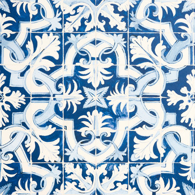Schumacher x Mary McDonald Azulejos Wallpaper