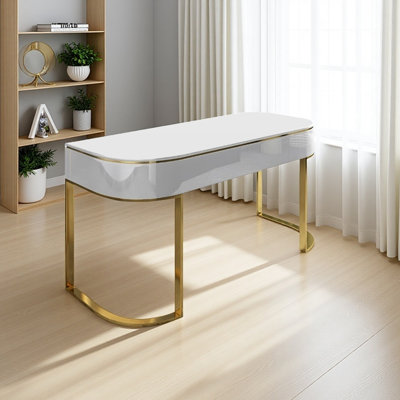 Bureau scandinave luxueux en marbre laqué de luxe