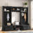 4-in-1 Detachable Hall Tree With Coat Rack And 7 Hooks, 4 Drawers, Cabinets And Shoe Bench-65734526