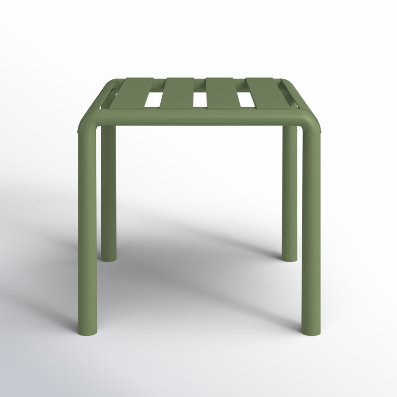 Ruta Paris 16" Outdoor Side Table, Olive Green