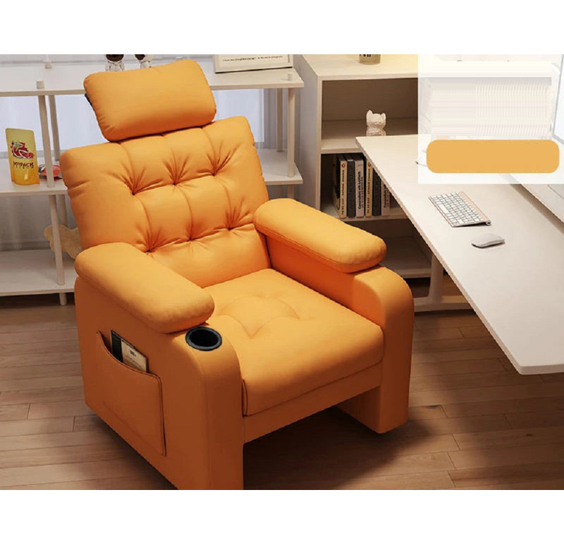 Naomika Genuine Leather Side Chair