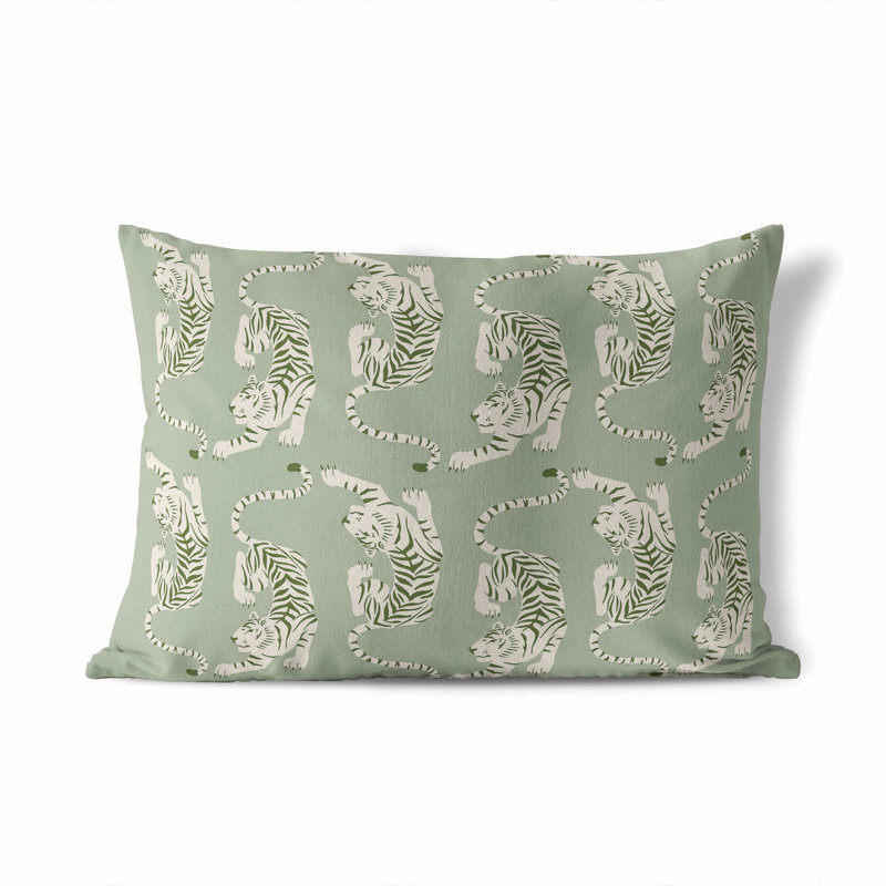 Coussin extérieur Hey Tiger, Vert