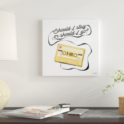 Should I Stay or Should I Go Graphic Art Print on Canvas