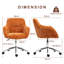 Soft Chenille Upholstered Home Office Chair Swivel Desk Chair-1604377402