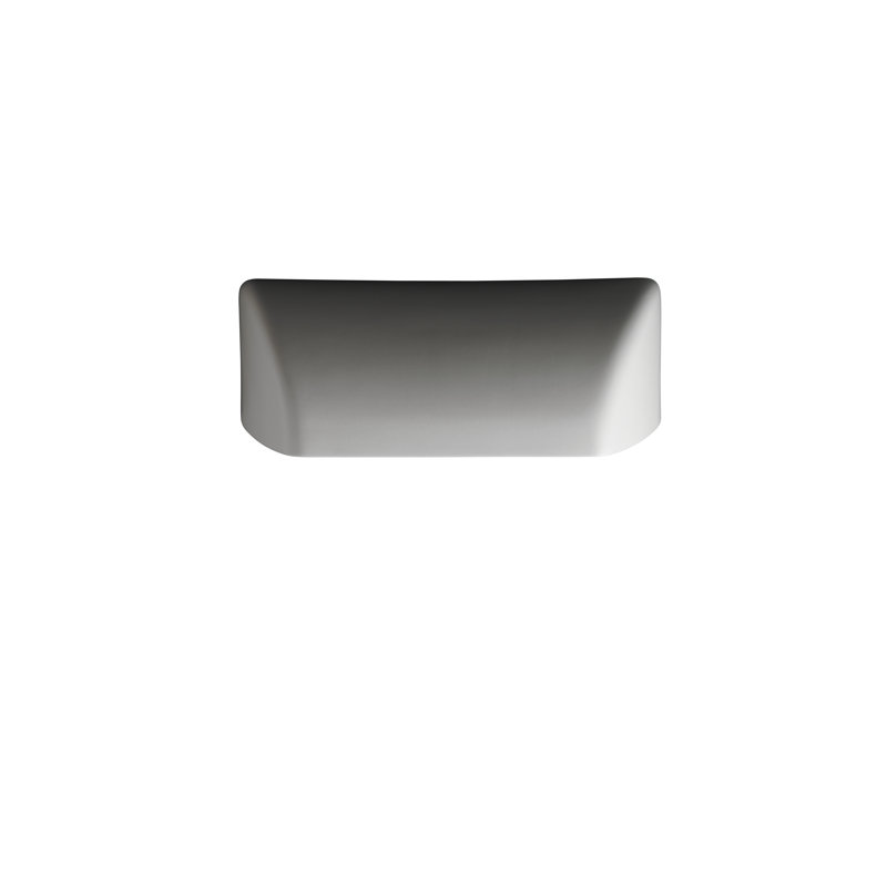 Plafonnier encastré d'extérieur blanc mat Monhollan, H 4,25 po x l 12,25 po x P 5,5 po