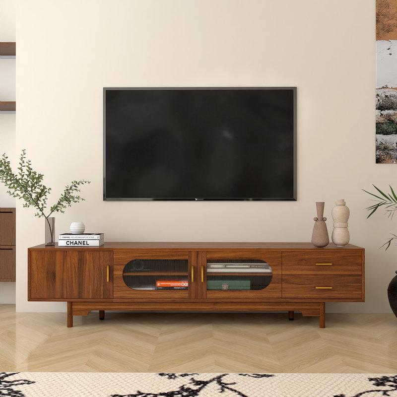 Mid-Century Modern 78.7" Width Entertainment Center, TV Stand For Tvs Up To 85"