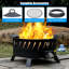 Prayas Protable Propane Fire Pit, Gas Fire Pit with Lid-2063221279