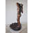 Lady Holds A Vase Standing on A Shell Bronze Fountain Size: 32" x 31" x 55"H