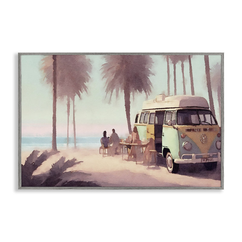  «Beach Day Hangout», estampe numérique par Noah Bay, H 12 po x l 18 po, Estampe numérique Farmhouse