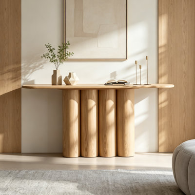 Oval shape Console Table with sturdy base