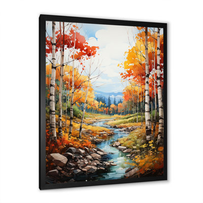 Catarzi Birch Woods Autumn Harmony I, reproduction d'art sur toile