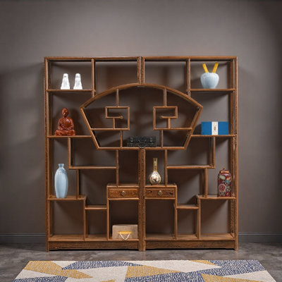 New Chinese Minimalist Style Bookcase