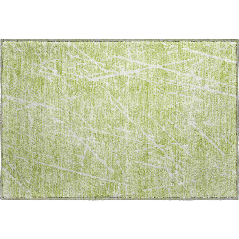 Premium Machine Washable Cerrito Aloe Rug, Rectangle 1'8" x 2'6"