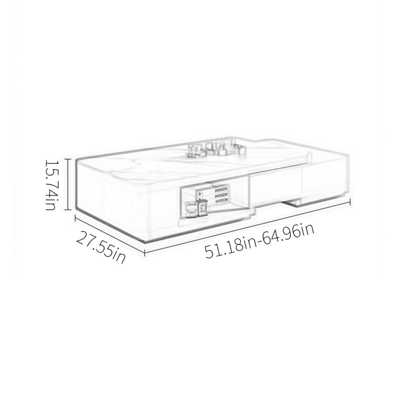 Stretchable Creamy Style Coffee Table