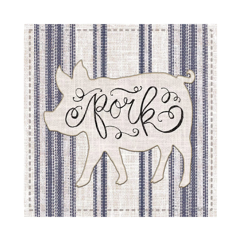 Pork by Cindy Jacobs - Print on Canvas, Wrapped Canvas, 66.04cm H x 66.04cm W x 3.81cm D